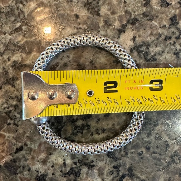 Silpada Vintage Sterling Silver Stunning Chic Stretch Bracelet 2.5 inch diameter - Picture 14 of 14